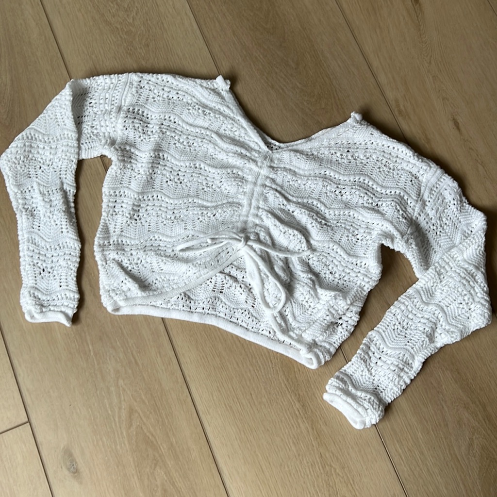 Knit White Sweater